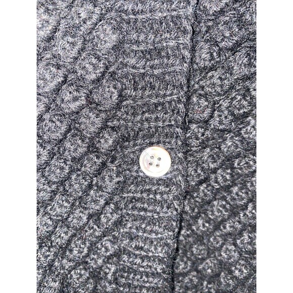Vintage Cambridge Spirit Wool Fisherman Cable  Knit Cardigan Sweater Button M - Picture 5 of 12